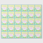 パーティーラマス子供の誕生日パーティパーソナライズされた ラッピングペーパー (フラット)