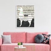 パーティーラマ キャンバスプリント (インサイチュ (リビング))