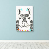 パーティーラマ – ポートレート キャンバスプリント (インサイチュ (ウッドフロア))