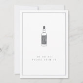 パーティーラムボトルヨーホホカクテルパーティー 招待状 (正面)