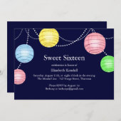 パーティーランタンスイート16招待状 招待状 (正面/裏面)