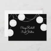 パーティーランタンinシルバーRSVP 出欠カード (正面/裏面)