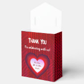 パーティーレッドのカスタマイズ可能な結婚式の引き出物 フェイバーボックス (オープン)