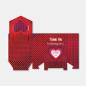 パーティーレッドのカスタマイズ可能な結婚式の引き出物 フェイバーボックス (折り畳みなし)