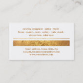 パーティーレンタルイベントプランナーゴールデンシャープストーン 名刺 (裏面)