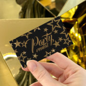 パーティーレンタルケータリング機器ファンシースターブラック 名刺