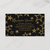 パーティーレンタルケータリング機器ファンシースターブラック 名刺 (裏面)