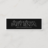 パーティーレンタルバルーン供給（白黒） スキニー名刺 (正面)