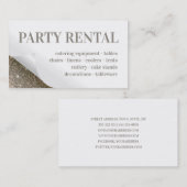 パーティーレンタル供給デコール折り畳みグリッターコーナー 名刺 (正面/裏面)