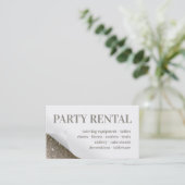 パーティーレンタル供給デコール折り畳みグリッターコーナー 名刺 (スタンド正面)