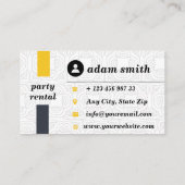 パーティーレンタル名刺 名刺 (裏面)