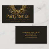 パーティーレンタル食器スターサークルダークブラウン 名刺 (正面/裏面)