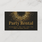 パーティーレンタル食器スターサークルダークブラウン 名刺 (正面)