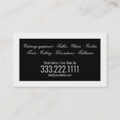 パーティーレンタル食器デコール白黒縁ど 名刺 (裏面)