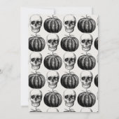 パーティーヴィンテージに死ぬ大人ハロウィーン招待状 招待状 (裏面)