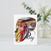 パーティーヴィンテージアートデコファッションスタイル招待状 招待状 (スタンド正面)