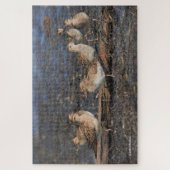 パーティー上の胸のサンドピアスのビーチ ジグソーパズル (縦)