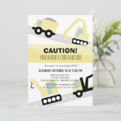 パーティー下建築白1歳の誕生日 招待状 (スタンド正面)