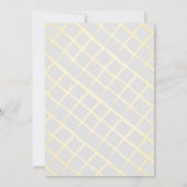 パーティー下建築白1歳の誕生日 招待状 (裏面)