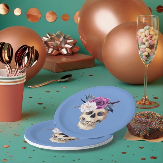 パーティー不気味ハロウィーン ペーパープレート (複数)