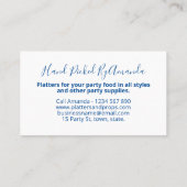 パーティー供給イベント採用 名刺 (裏面)