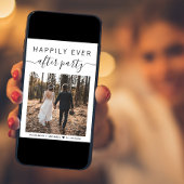 パーティー写真の後で幸せ結婚に 案内状