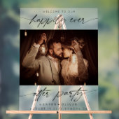 パーティー写真の歓迎を受け結婚て幸せに アクリルサイン (ニュートラル)