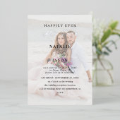 パーティー写真結婚披露宴v2 箔招待状 (立ち正面)