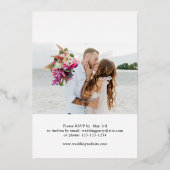 パーティー写真結婚披露宴v2 箔招待状 (裏面)