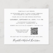 パーティー写真QRコードの後に幸せ結婚に (裏面)