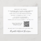 パーティー写真QRコードの後に幸せ結婚に (裏面)