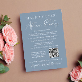 パーティー写真QRコードの後に幸せ結婚に 案内状