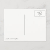 「パーティー前の国離れ」の主旨 インビテーションポストカード (裏面)