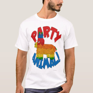 パーティー動物おもしろいPinata漫画のスローガン Tシャツ