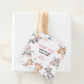 パーティー動物かわいいサファリガールバースデーパーティー フェイバータグ (インサイチュ)