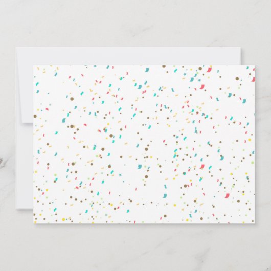 パーティー動物が野生のワン·ボーイ·ジャングル·ファースト誕生日 招待状 (裏面)