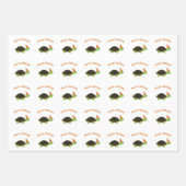 パーティー動物のカメ ラッピングペーパーシート (正面3)