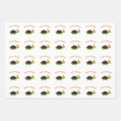 パーティー動物のカメ ラッピングペーパーシート (正面)