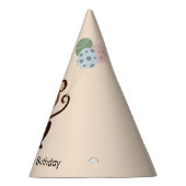 パーティー動物のサル風船，誕生日 パーティーハット (右)