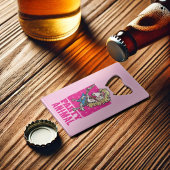 パーティー動物のヘアメタルグレームロックユニコーン漫画 クレジットカード栓抜き