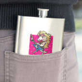 パーティー動物のヘアメタルグレームロックユニコーン漫画 フラスク (インサイチュ)