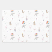 パーティー動物の包装紙 ラッピングペーパーシート (正面3)