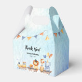 パーティー動物の子ジャングル誕生日パーティー フェイバーボックス (正面サイド)