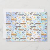 パーティー動物の子ジャングル誕生日パーティー 招待状 (裏面)