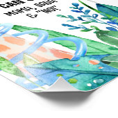 パーティー動物の最初の誕生日マイルストーンボード フォトプリント            (角)