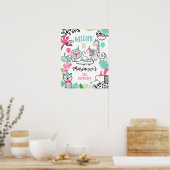 パーティー動物の歓迎サイン ポスター (キッチン)