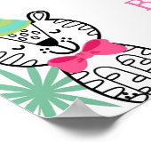 パーティー動物の歓迎サイン ポスター (角)