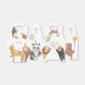 パーティー動物の誕生日パーソナライズされた会 フェイバーボックス (折り畳みなし)