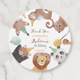 パーティー動物の誕生日パーティパーソナライズされたー名 フェイバータグ