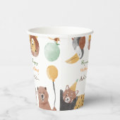 パーティー動物の誕生日パーティパーソナライズされたー名 紙コップ (右)